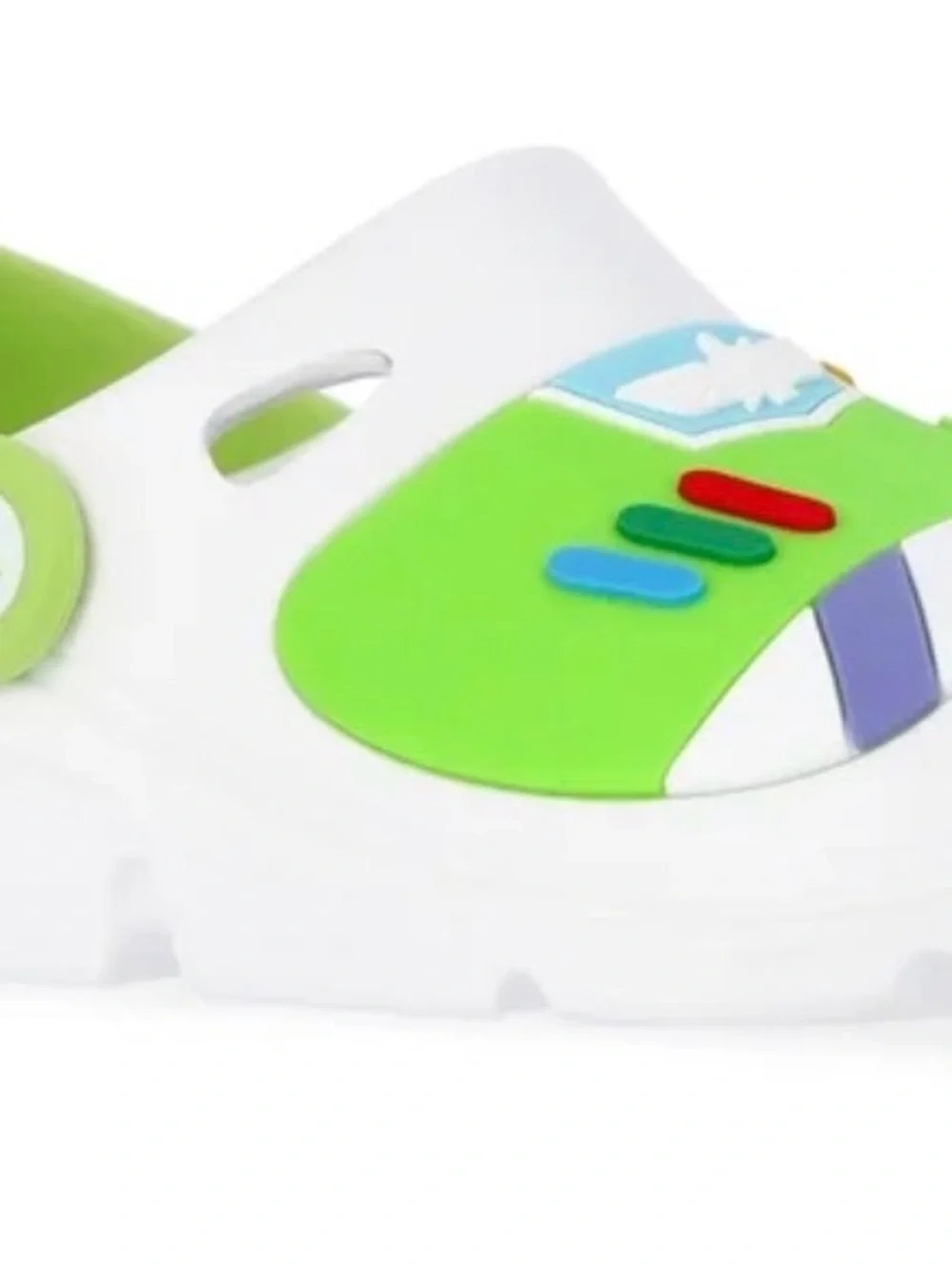 Disney Pixar Toy Story Kids' Buzz & Woody Slip-On Clogs - Green & Brown